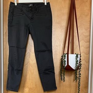 ann Taylor skinny jeans dark gray